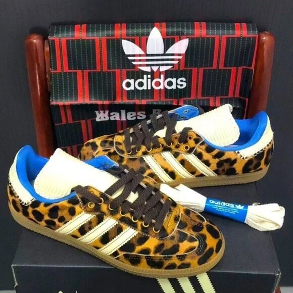 🔥🔥Adidas x Wales Bonner Samba Pony Leopard Print Women's - Picture 1 of 5